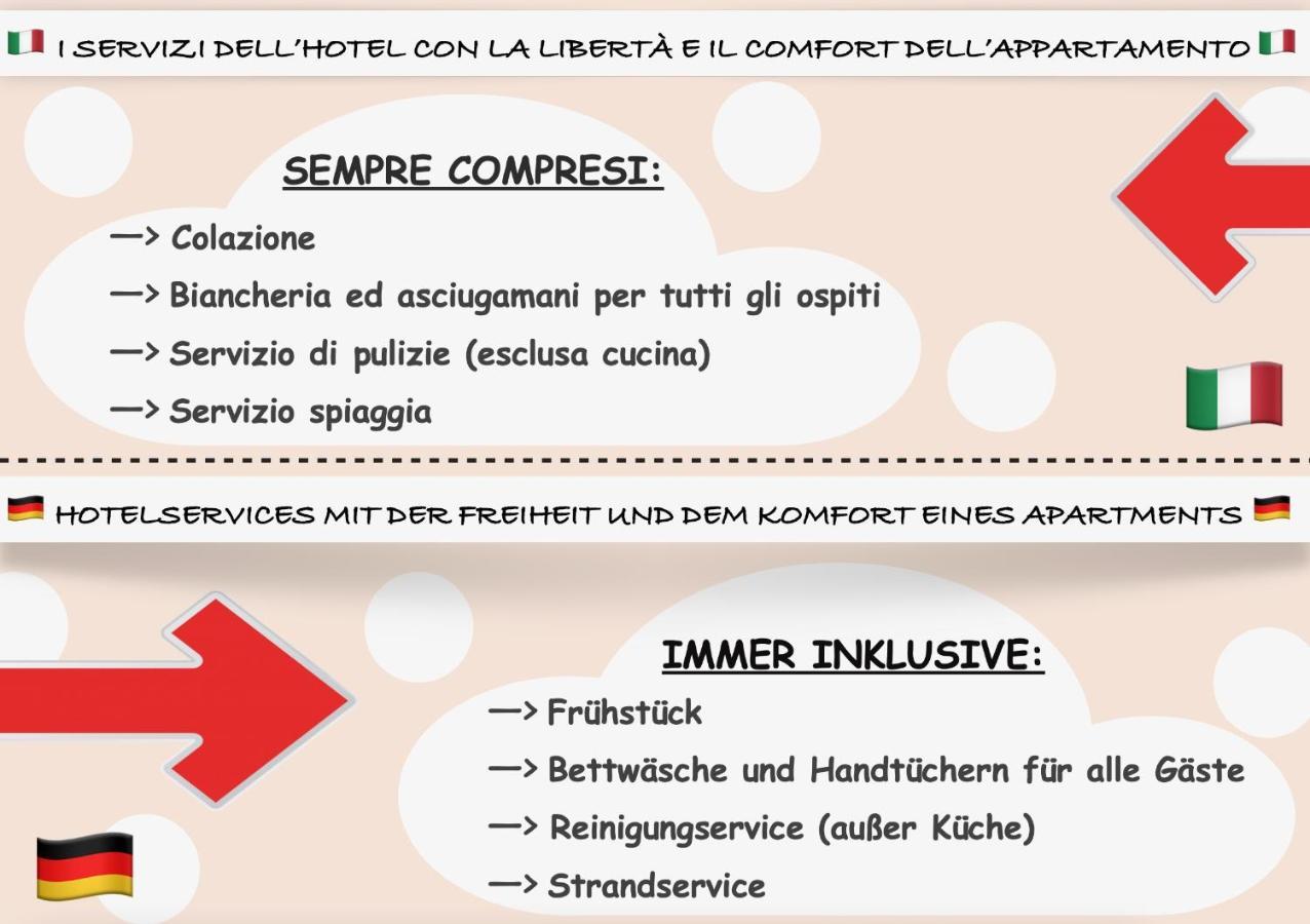 Appartamenti Bianchi Bibione Dış mekan fotoğraf